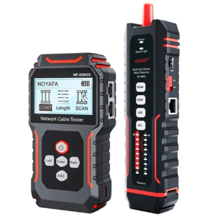 Tester sieci ethernet LAN CAT6 PoE szukacz par przewodów NOYAFA NF-859GS
