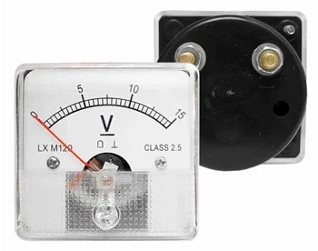Woltomierz analogowy 0–15V DC - panelowy wskaźnik napięcia - DH-50