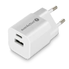 Ładowarka USB, ładowarka sieciowa, szybkie ładowanie QC3.0 + USB-C PD PPS 30W, everActive GaN SC-390Q