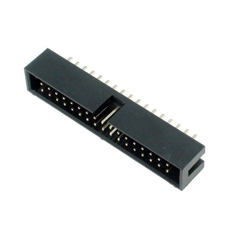 Wtyk IDC 34-stykowy prosty do montażu na PCB, raster 2,54 mm ze złoconymi stykami, Z-WS34G