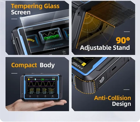 Dwukanałowy oscyloskop z multimetrem i generatorem 50MHz FNIRSI 2C53P