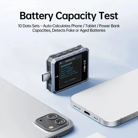 Tester USB-C PD 3.1 240W – miernik napięcia i prądu USB, tester kabli E-Marker – FNIRSI FNB-C2