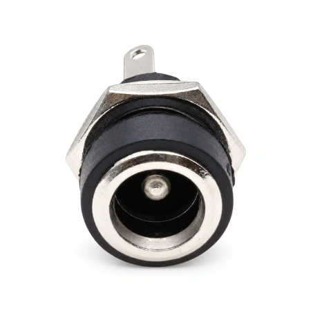 Gniazdo zasilania DC 2,1/5,5 mm do obudowy slim (nakrętka), 3 styki