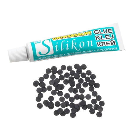 Zestaw do naprawy pilotów - gumki 100szt i klej - AGTermoPasty AGT-021