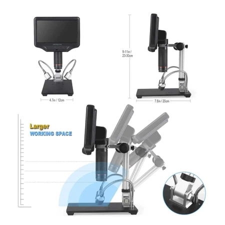 Mikroskop cyfrowy 7cali , powiększenie do 270x, AD407 ANDONSTAR