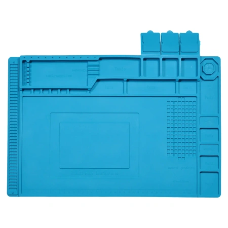 Mata silikonowa 45 × 30 cm, do 480°C, antystatyczna, z magnesami, Mechanic V51