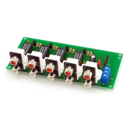 Selektor wejść audio stereo 4 wejścia 1 wyjście RCA - KIT AVT 3240