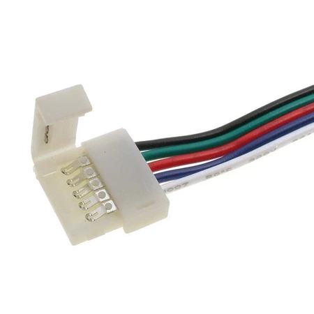 Złącze do taśm LED RGBW 12mm SMD5050, 5 pinów, taśma - przewód
