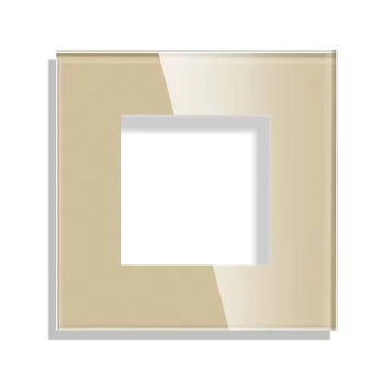 Ramka szklana - pojedyncza - złota - do modułów Tawoia Glass