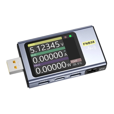 Wielofunkcyjny miernik portu USB, FNIRSI FNB58 wersja z Bluetooth