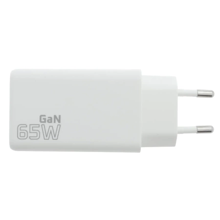 Ładowarka USB, ładowarka sieciowa USB, 2xUSB-C PD PPS QC4 65W, everActive GaN SC-655Q