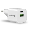 Ładowarka USB, ładowarka sieciowa, szybkie ładowanie QC3.0 + USB-C PD PPS 30W, everActive GaN SC-390Q