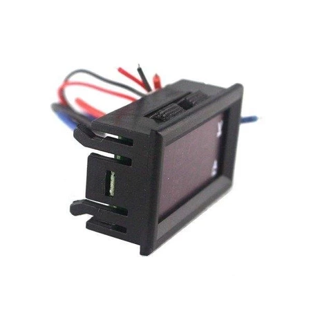 Miernik woltomierz i amperomierz 0-100V - 50A - 0.28' Red/Blue - w obudowie