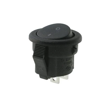 Włącznik ON-OFF klawiszowy okrągły, SPST 2P Canal