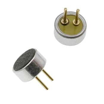 Mikrofon pojemnościowy elektretowy 4,5 × 2,2 mm, 2 V, z wyprowadzeniami pinowymi, KPCM4522P