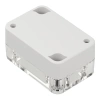 Obudowa hermetyczna ZP60.40.30JPH, 40 × 60 × 30 mm, ABS+PC, jasnoszara, z przezroczystym wieczkiem, Kradex