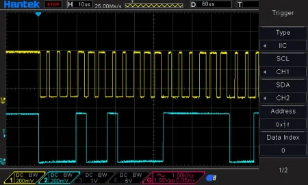 Czterokanałowy oscyloskop cyfrowy 4x250MHz z generatorem DDS Hantek DSO4254C