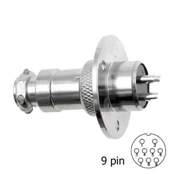 Gniazdo + wtyk na panel, uszczelka, seria C02 / 9 pin