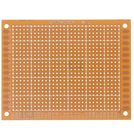 Płytka drukowana uniwersalna 7x9cm jednostronna czerwona PU10