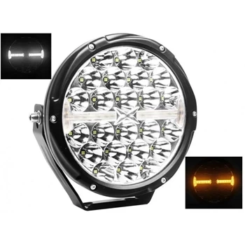 Reflektor drogowy LED samochodowy, 3 funkcje: pozycyjne, drogowe, ostrzegawcze strobo, 10920 lm, 100W, L3426