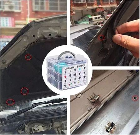 Zestaw spinek samochodowych 726 elementów, E6147