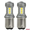 Żarówki LED P21/5W BAY15D dwufunkcyjne bez CANBUS 12/24 V, 15 diod SMD 3030, białe, 2 szt. - AMiO 05003