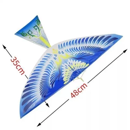 Latający ptak trzepoczący skrzydłami 48x35cm - rzutek - zabawka dla dzieci - Latawiec