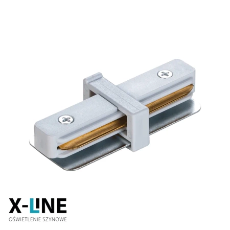 Złączka typu I do szyny, biała