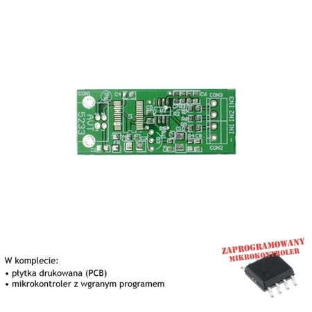 3-kanałowy woltomierz z USB, PCB i mikroprocesor do projektu AVT5233