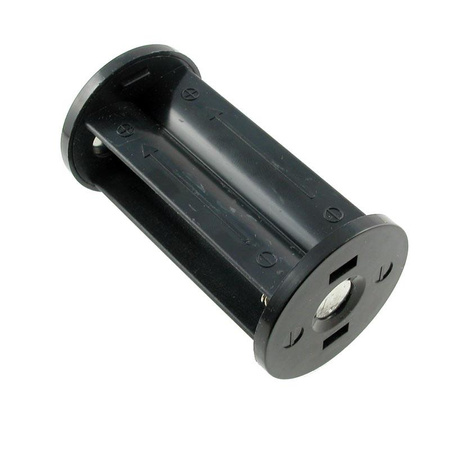 Koszyk baterii 18650 x2 okrągły