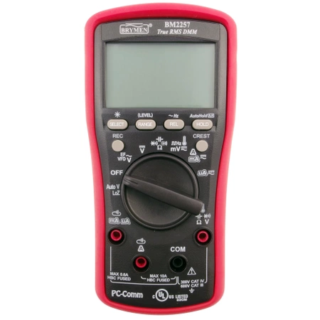 Miernik 6000 [V, A, F, Hz, temp] TRMS, VFD, ACV z LPF, EF, LoZ, Crest, BRYMEN BM2257