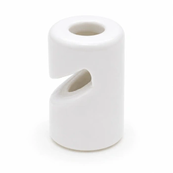 Uchwyt ceramiczny biały 20×30 mm do przewodu natynkowego - Ceramic Classic Loft