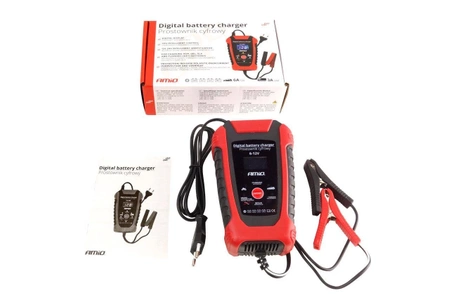 Prostownik AMiO cyfrowy 6V/12V - 2A/6A - DBC-02