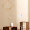 Włącznik światła podwójny kołyskowy ceramiczny, okrągły podtynkowy biały Ceramic Loft