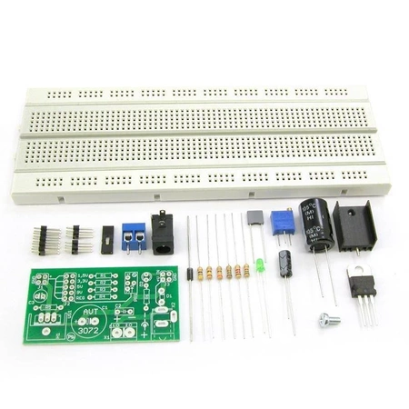 Zasilacz płytek stykowych, KIT AVT3072/2 + płytka prototypowa