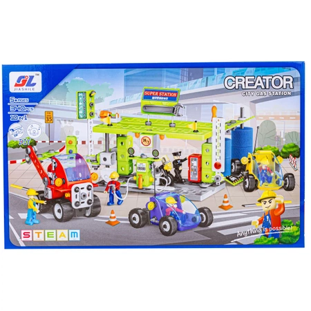 Klocki konstrukcyjne: MIASTO 10w1, 340 elementów