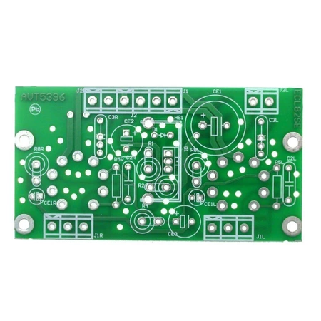 Wzmacniacz lampowy stereo ECL82 SE dla początkujących - PCB do projektu AVT 5396