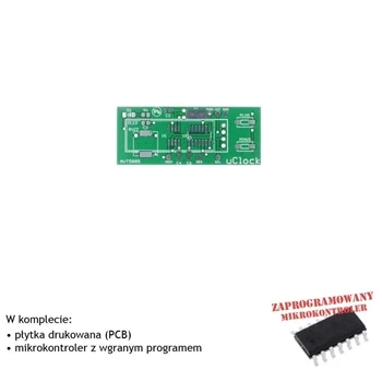 Zegar RTC z kalendarzem, budzikiem i stoperem, wyświetlacz OLED - PCB i mikroprocesor do projektu AVT 5805