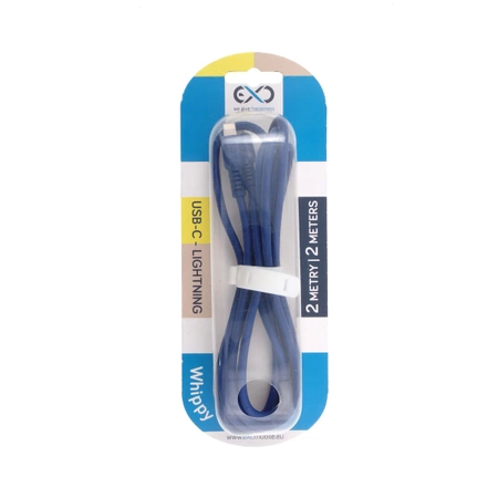 Kabel Lightning - USB-C 2m, 3A, eXc WHIPPY