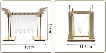 Wahadło Newtona 5 kulek - DIY - Drewniana Zabawka Edukacyjna