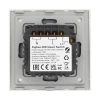 Włącznik pojedynczy Smart 4600W ZigBee - dotykowy szklany panel biały - podtynkowy - TAWOIA Smart Home