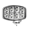 Reflektor drogowy LED samochodowy, 2 funkcje: pozycyjne, drogowe, 4925 lm, 55W, 18 LED, 12V/24V, L3413