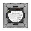 Włącznik schodowy 800W - dotykowy szklany panel czarny - podtynkowy - TAWOIA Glass
