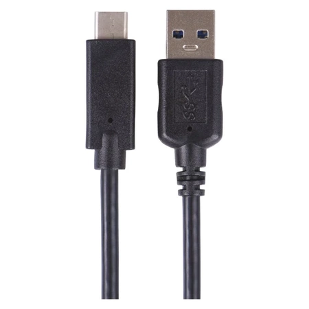 Kabel USB, USB-A - USB-C, USB 3,1, 1 m, czarny, EMOS SM7021BL
