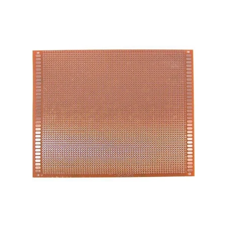 Płytka uniwersalna 18 x 15 cm, jednostronna, raster 2,54 mm, czerwona, PU21