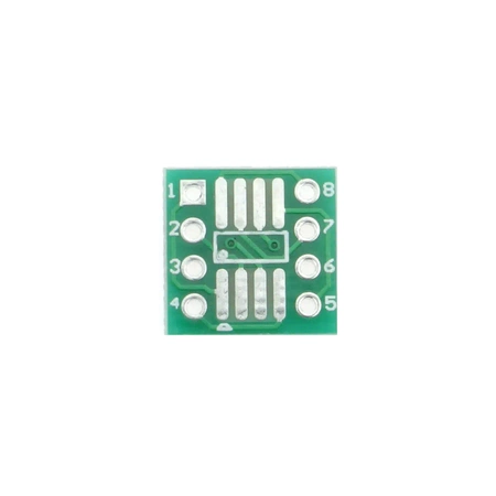 Adapter płytkowy SOP8 / SOIC8 na DIP8 do prototypowania układów SMD, PU05
