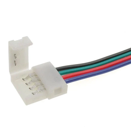 Złącze do taśm LED RGB 10mm SMD5050, 4 piny