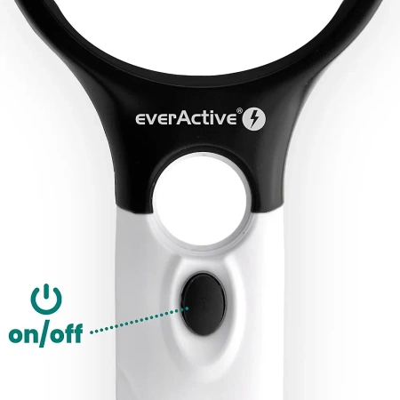 Lupa / szkło powiększające z podświetleniem LED everActive MG-01 (x3/x45)