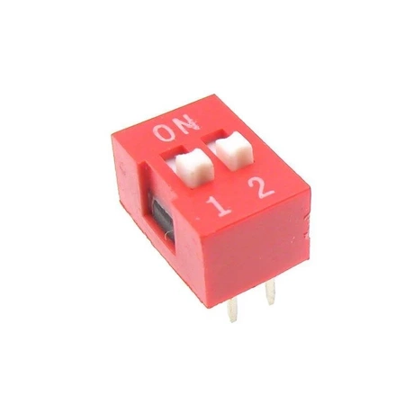 Przełącznik DIP-SWITCH, 2 sekcje, ON-OFF