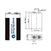Bateria 9V 6LR61 alkaliczna 550mAh everActive Pro, blister